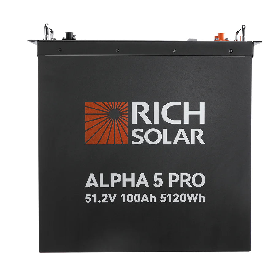 Rich Solar Alpha 5 PRO Heating LiFePO4 48 Volt Lithium Battery (5,120Wh)