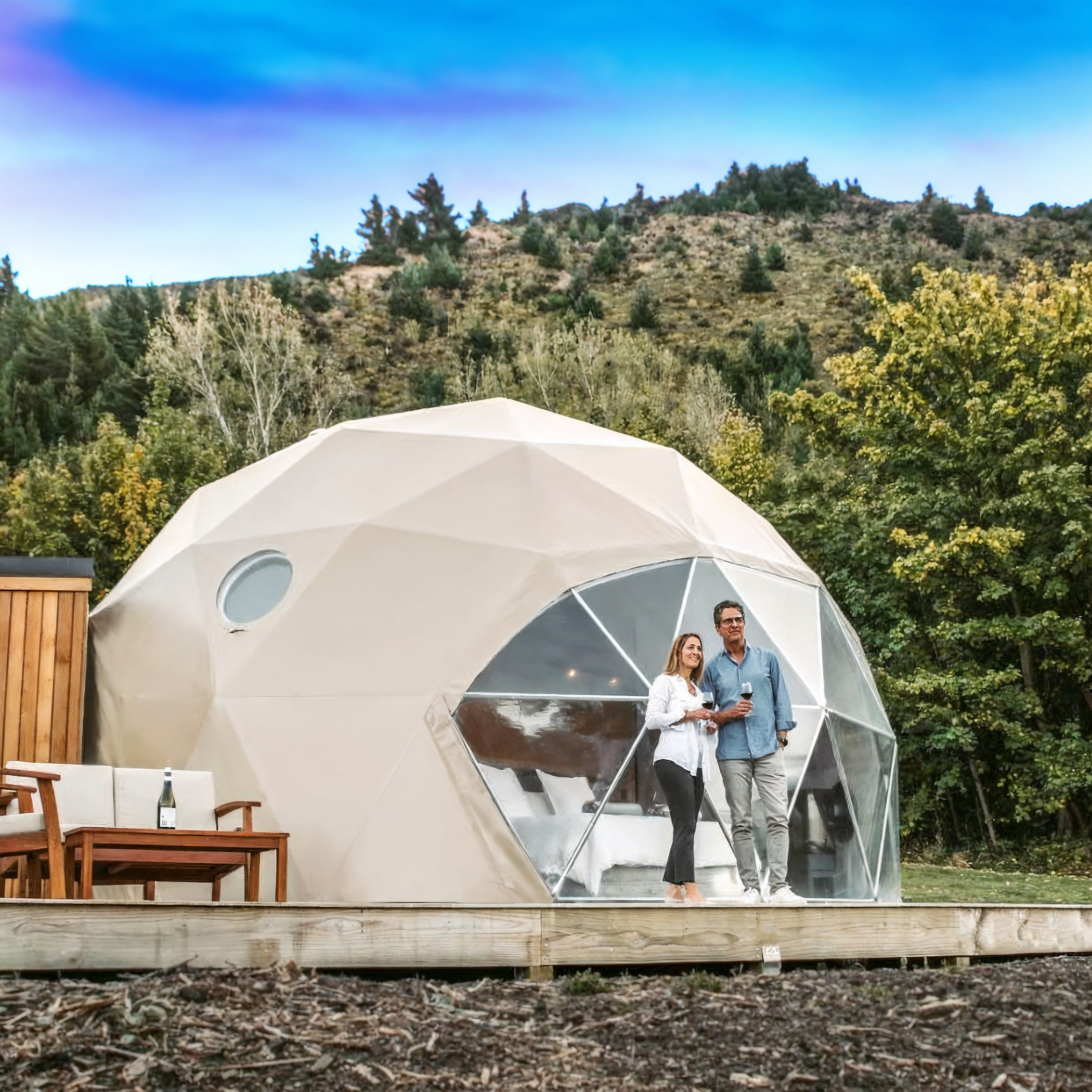 Luna 5m Stargazer Element – Preconfigured Geodesic Dome – 211 Sq Ft