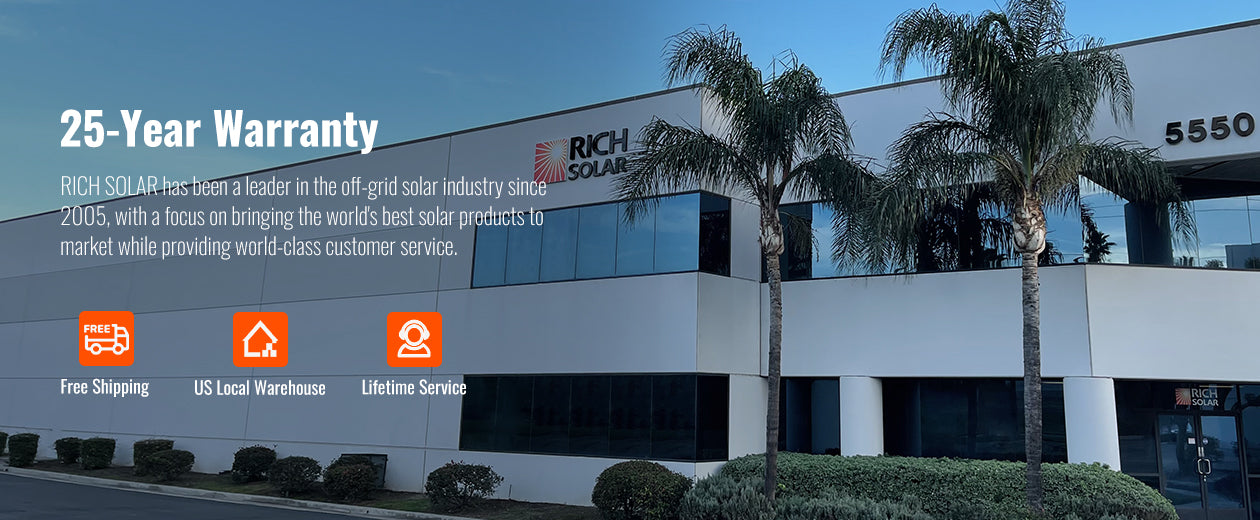 Rich Solar Alpha 4 LiFePO4 24 Volt Lithium Battery (2,560Wh) description image