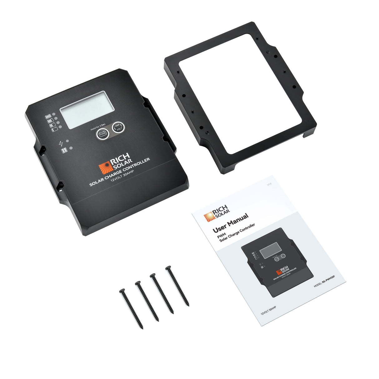 Rich Solar 30 Amp PWM Solar Charge Controller | 12V 30A PWM Controller - Image 9