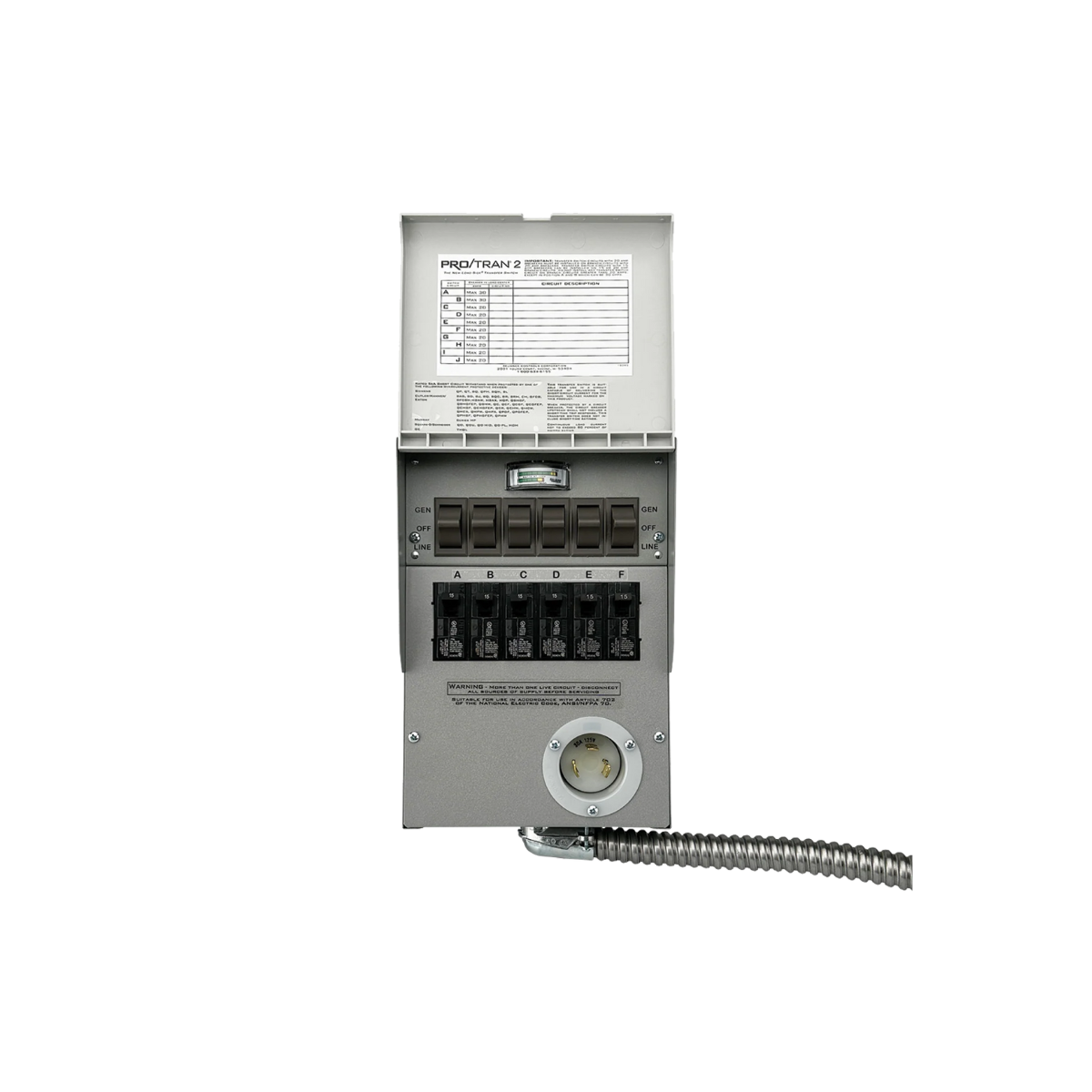 Anker SOLIX Home Backup Transfer Switch Kit – 120V, 30A, 6-Circuit (For F3000, F2600, F2000)