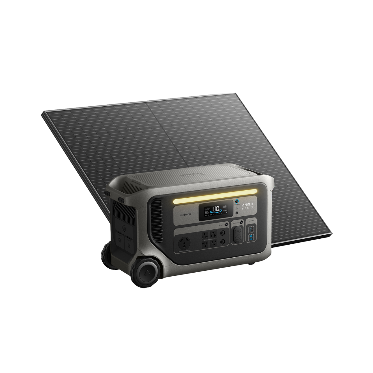 Anker SOLIX F3000 Power Station + 2x410W Rigid Solar Panels Bundle (3072 Wh)
