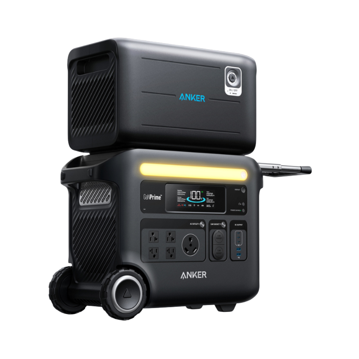 Anker SOLIX F2600 Portable Power Station + Expansion Battery (5120 Wh Combined)
