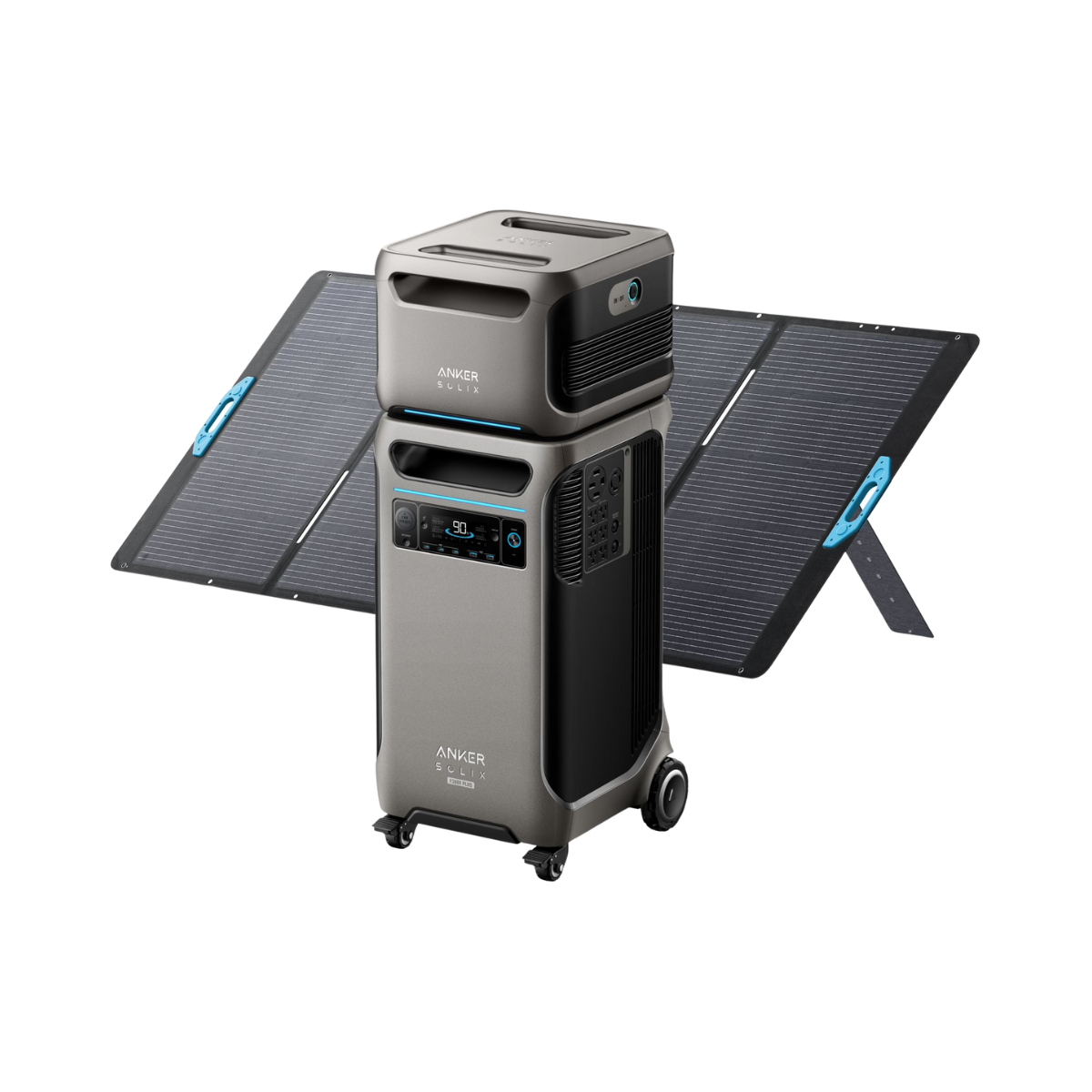 Anker SOLIX F3800 Plus Power Station (3840Wh) + Expansion Battery (3840Wh) + 400W Solar Panel
