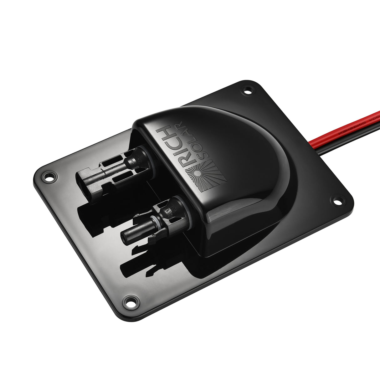 Rich Solar Cable Entry Plate | IP68 Waterproof Polypropylene Housing with UL Certified 1FT 10AWG Wires and Solar Connectors - Image 5