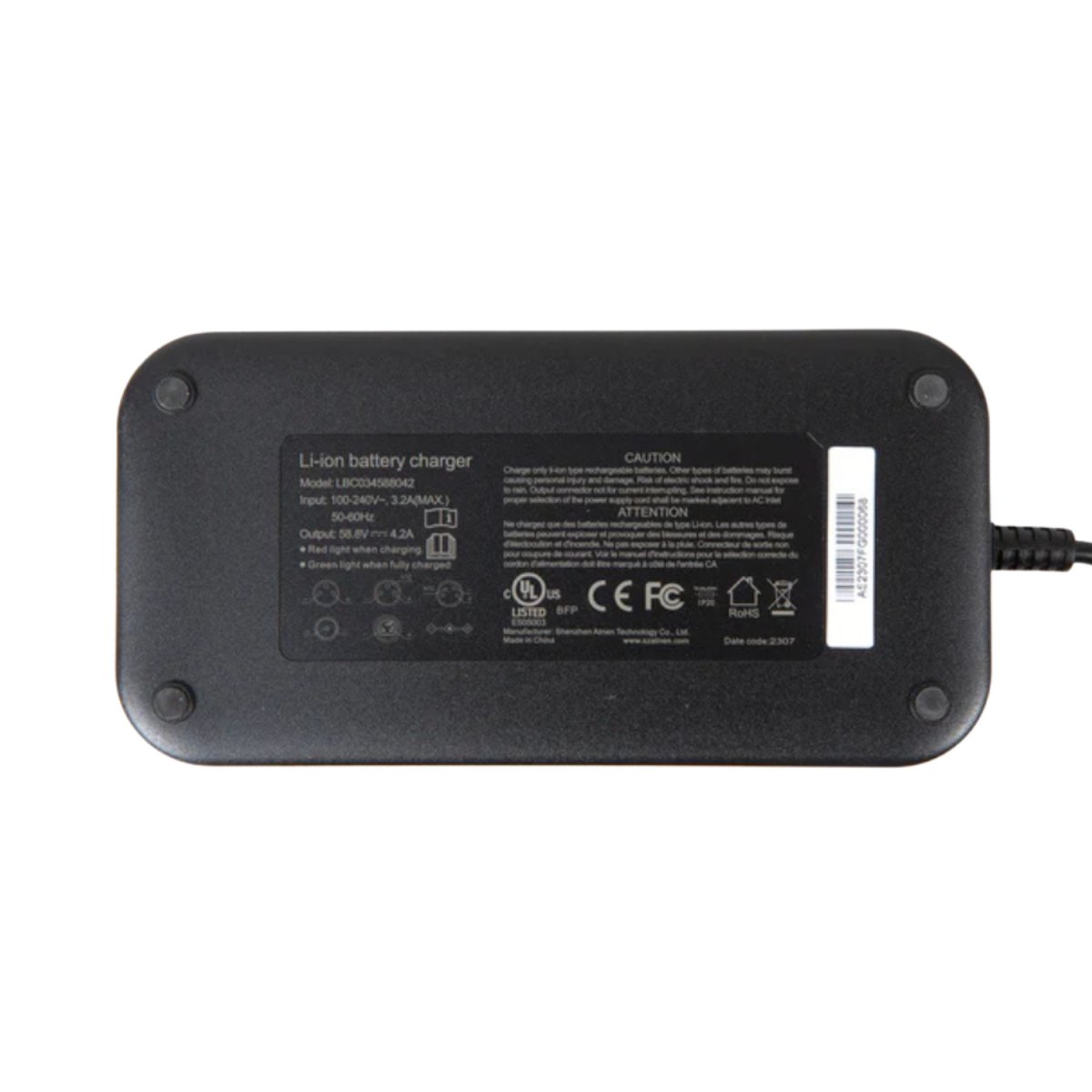 Eunorau Fast-Charge Battery Charger for Flash eBike Only – 52V 4A