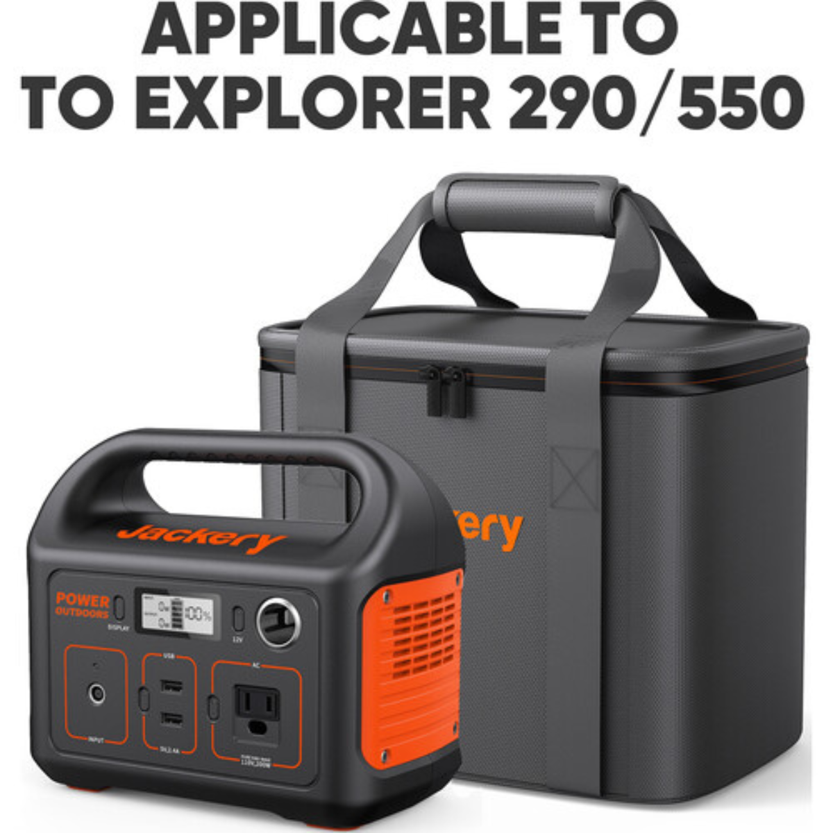 Jackery Small Carrying Case Bag (Compact Storage for Portable Power Stations and Accessories)