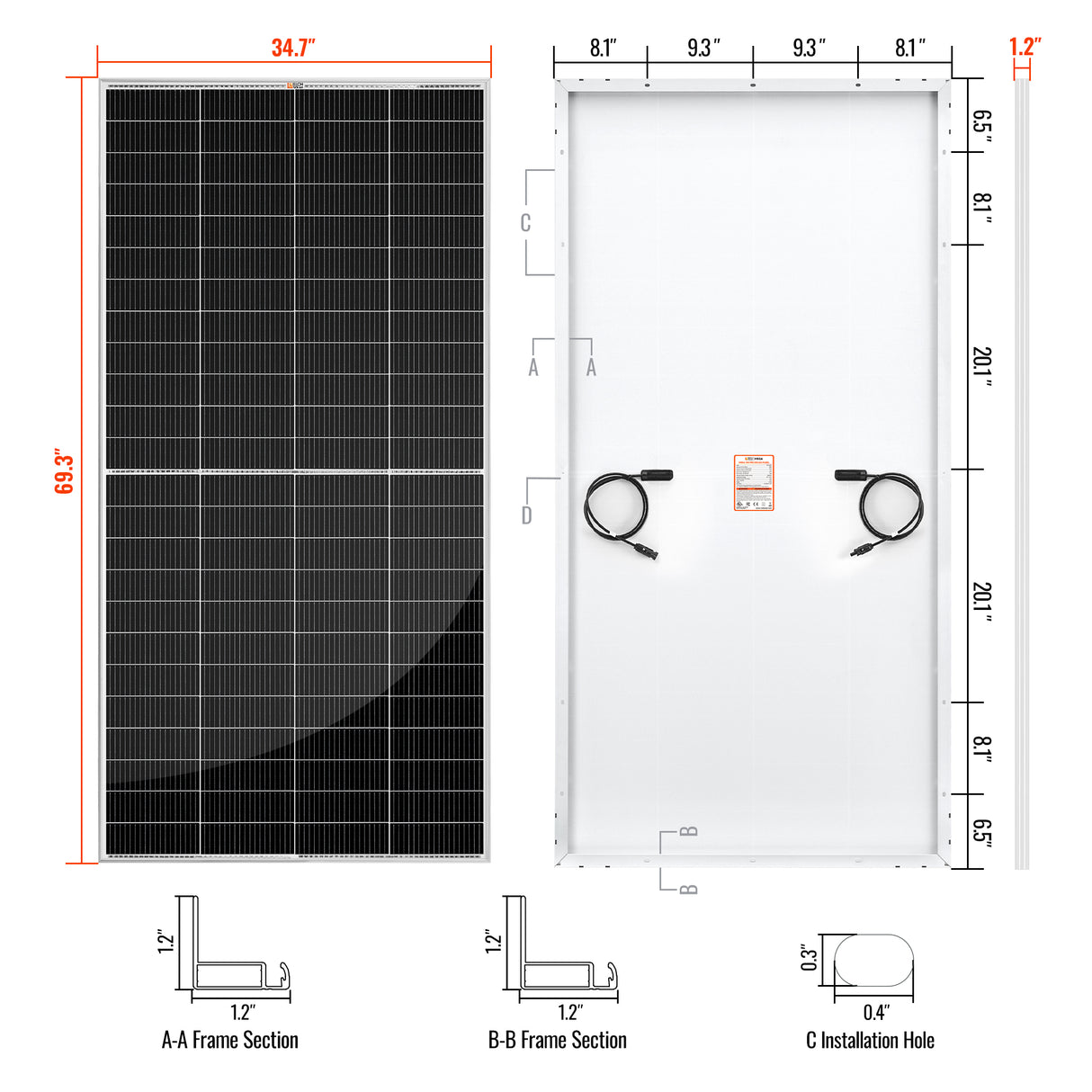 Rich Solar MEGA 335 - 335W 24V Solar Panels (8) - Image 7