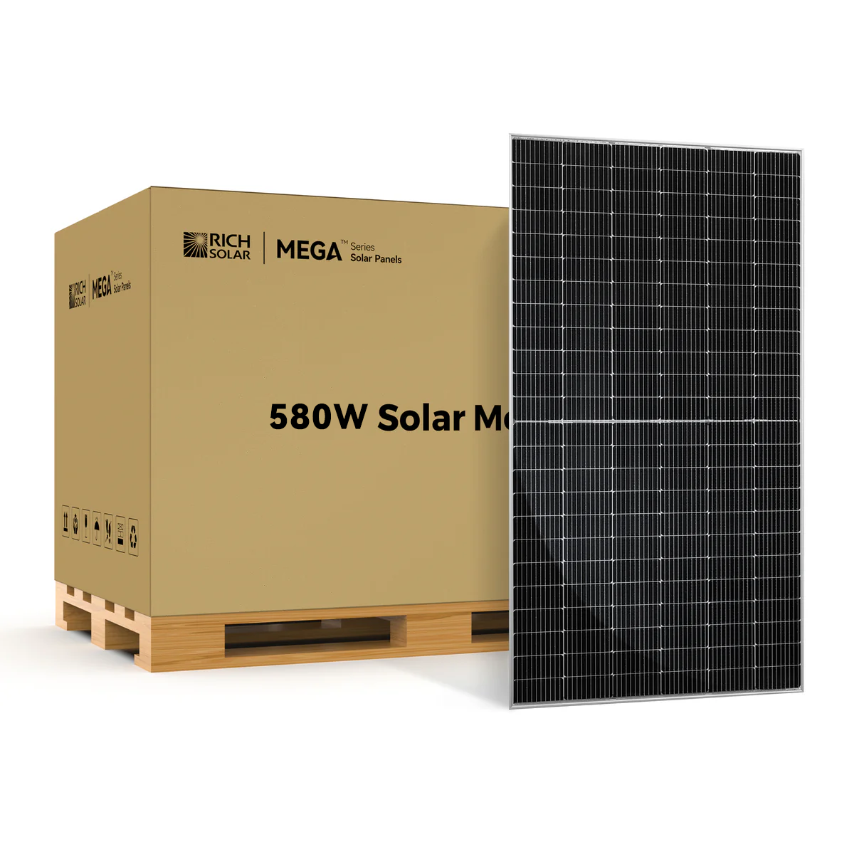 Rich Solar MEGA 580 - 580W 24V Bifacial Solar Panels (8) - Image 4