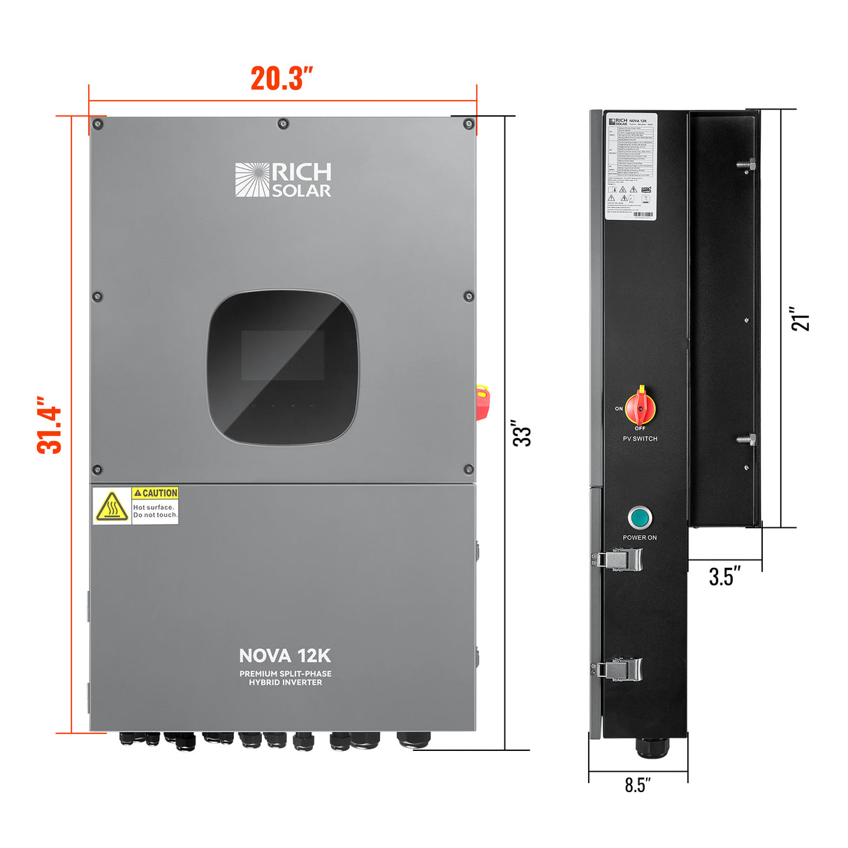 Rich Solar Nova 12K 48 Volt Hybrid Inverter (12kW) - Image 9