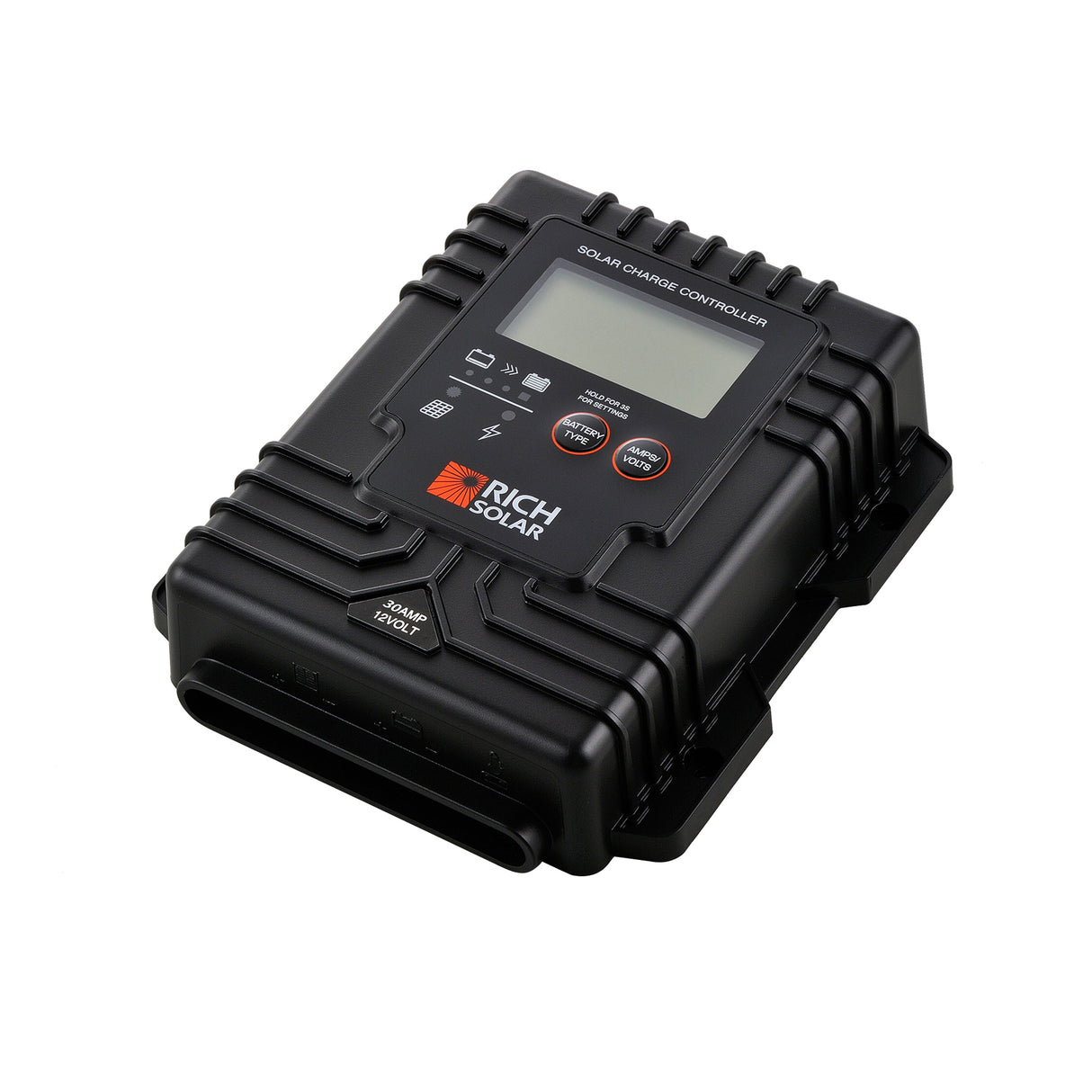 Rich Solar BRAVO Waterproof 30 | 30 Amp Waterproof PWM Solar Charge Controller | Waterproof 30A 12V PWM Controller - Image 3