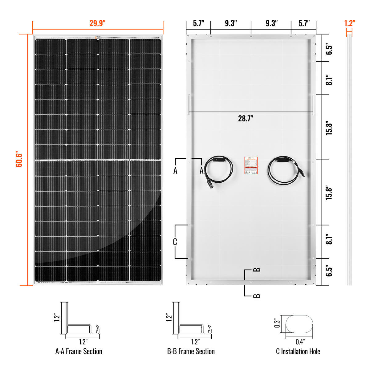 Rich Solar MEGA 250 - 250W 12V Solar Panel - Image 4
