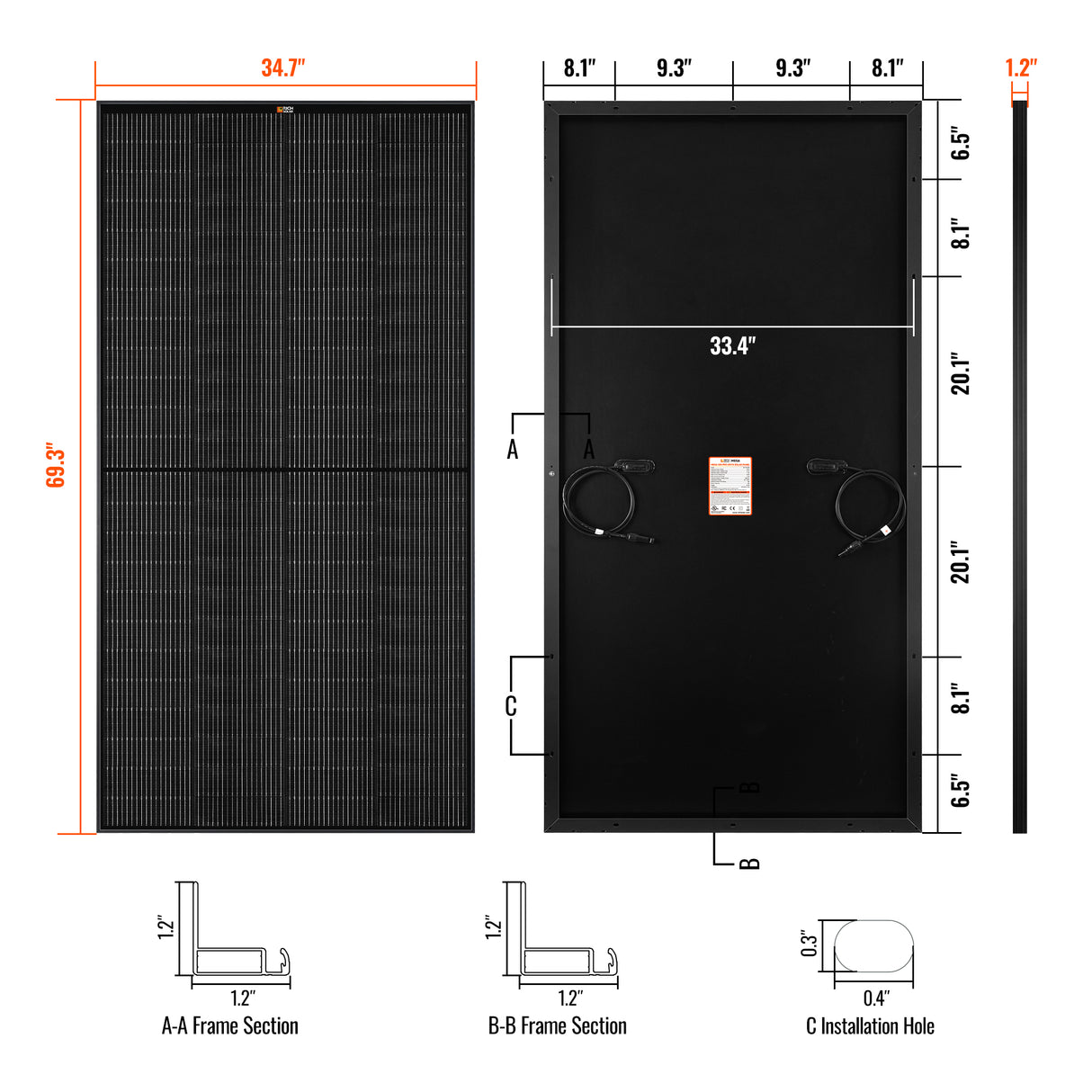 Rich Solar MEGA 335 - 335W 24V Solar Panels (8) - Image 20
