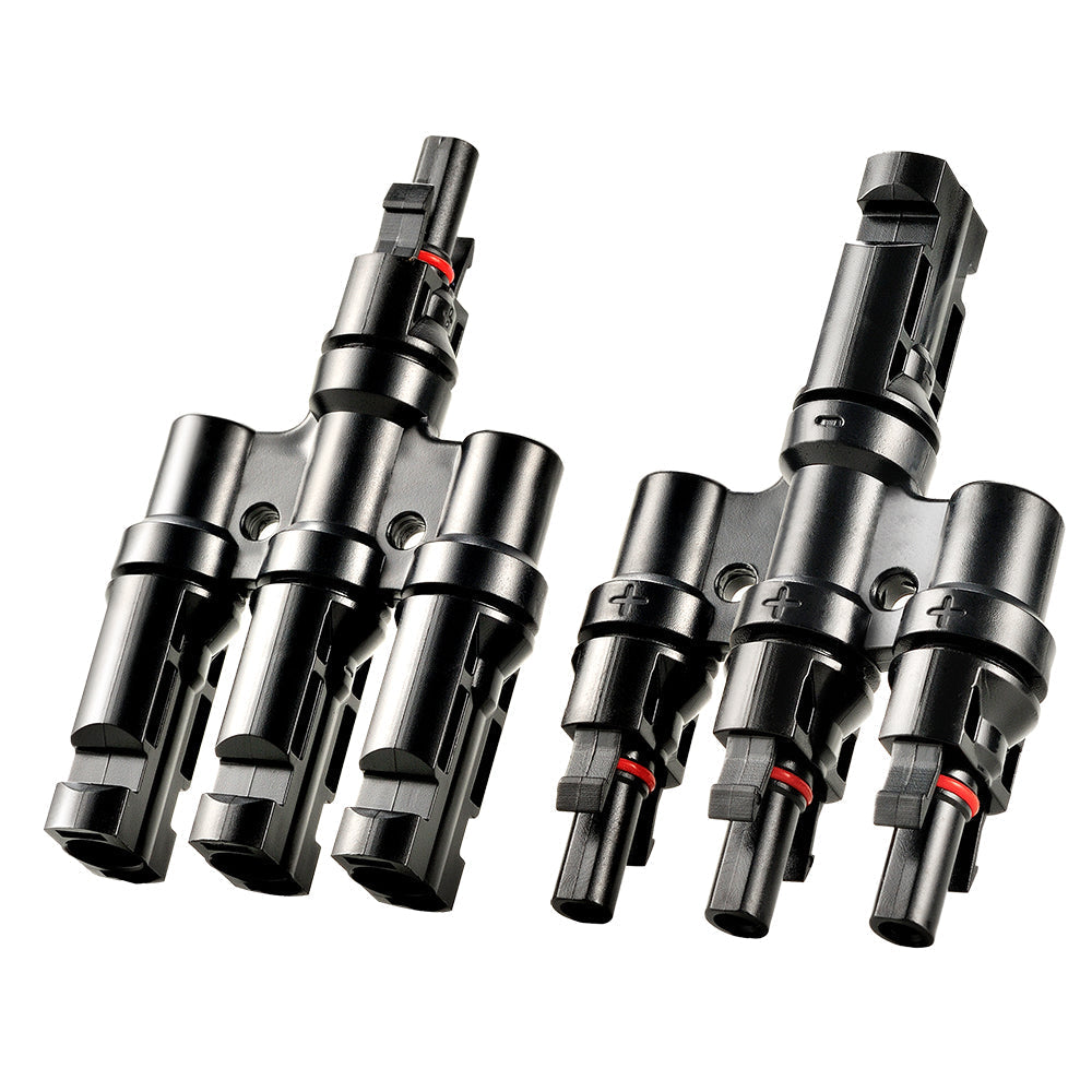 Rich Solar Y Branch Parallel Connectors 3-to-1 | 3-to-1 Weatherproof Parallel Connectors for Solar Panels - Image 2