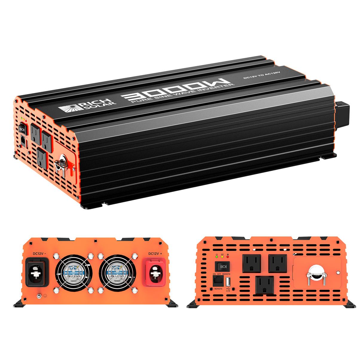 Rich Solar Nova Pure 3K 12 Volt Industrial Pure Sine Wave Inverter (3kW) - Image 5