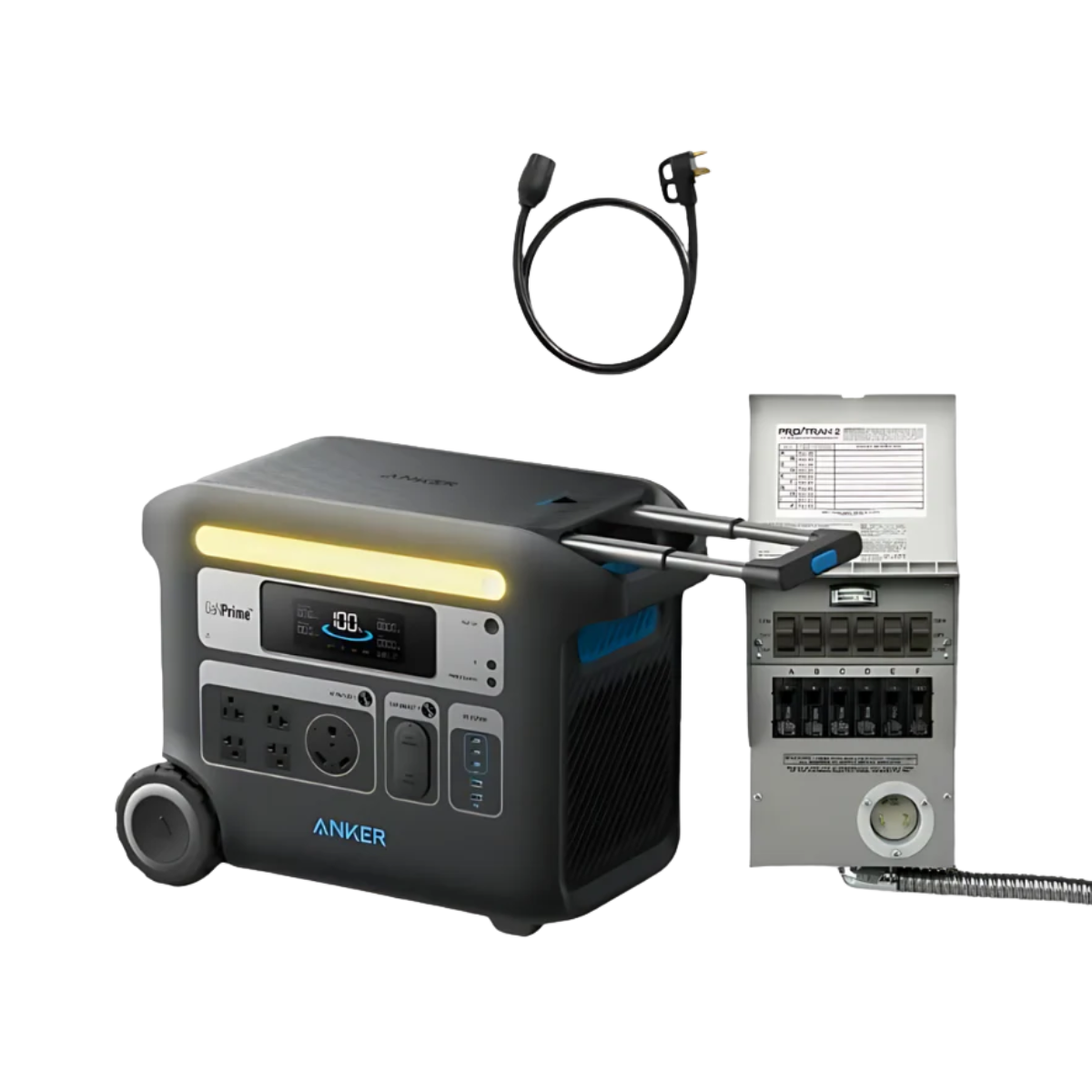 Anker SOLIX F2600 Power Station (2560Wh) + 30A Transfer Switch